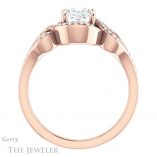 Oval Shaped Forever One Moissanite Engagement Ring #GTJ1069-oval-fo-r