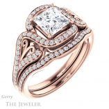 Princess Cut Forever One Moissanite Engagement Ring #GTJ1069-square-fo-r 6 Princess Cut Forever One Moissanite Engagement Ring #GTJ1069-square-fo-r