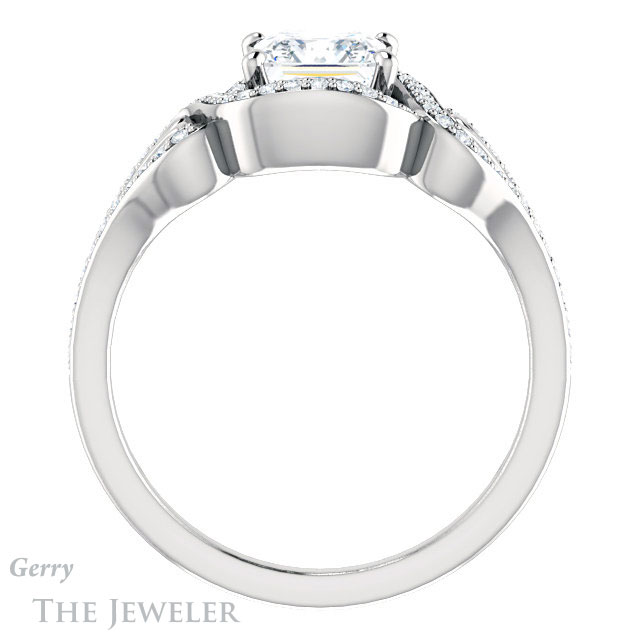 Princess Cut Forever One Moissanite Engagement Ring #GTJ1069-square-fo-w