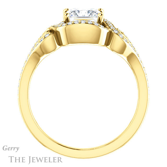 Princess Cut Forever One Moissanite Engagement Ring #GTJ1069-square-fo-y 2 Princess Cut Forever One Moissanite Engagement Ring #GTJ1069-square-fo-y