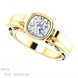 Cushion Cut Forever One Moissanite Engagement Ring #GTJ1070-cushion-fo-y 5 Cushion Cut Forever One Moissanite Engagement Ring #GTJ1070-cushion-fo-y
