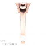Oval Shaped Forever One Moissanite Engagement Ring #GTJ1070-oval-fo-r