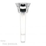 Oval Shaped Forever One Moissanite Engagement Ring #GTJ1070-oval-fo-w 3 Oval Shaped Forever One Moissanite Engagement Ring #GTJ1070-oval-fo-w