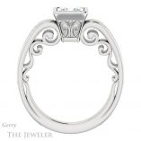 Princess Cut Forever One Moissanite Engagement Ring #GTJ1070-square-fo-w