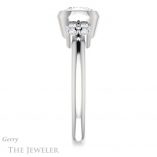 Cushion Cut Forever One Moissanite Engagement Ring #GTJ1071-cushion-fo-w 3 Cushion Cut Forever One Moissanite Engagement Ring #GTJ1071-cushion-fo-w