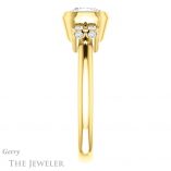 Cushion Cut Forever One Moissanite Engagement Ring #GTJ1071-cushion-fo-y