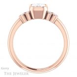 Emerald Cut Forever One Moissanite Engagement Ring #GTJ1071-emerald-fb-r 2 Emerald Cut Forever Brilliant Moissanite Engagement Ring #GTJ1071-emerald-fb-r