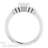 Emerald Cut Forever Brilliant Moissanite Engagement Ring #GTJ1071-emerald-fb-w
