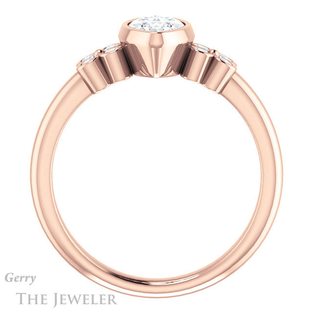 Marquise Cut Forever One Moissanite Engagement Ring #GTJ1071-marquise-fb-r 2 Marquise Cut Forever Brilliant Moissanite Engagement Ring #GTJ1071-marquise-fb-r