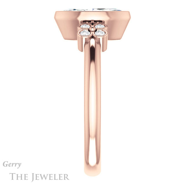 Marquise Cut Forever One Moissanite Engagement Ring #GTJ1071-marquise-fb-r 3 Marquise Cut Forever Brilliant Moissanite Engagement Ring #GTJ1071-marquise-fb-r