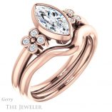 Marquise Cut Forever One Moissanite Engagement Ring #GTJ1071-marquise-fb-r 6 Marquise Cut Forever Brilliant Moissanite Engagement Ring #GTJ1071-marquise-fb-r