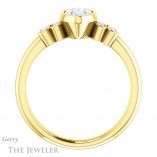 Marquise Cut Forever One Moissanite Engagement Ring #GTJ1071-marquise-fb-y 2 Marquise Cut Forever Brilliant Moissanite Engagement Ring #GTJ1071-marquise-fb-y