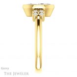 Marquise Cut Forever One Moissanite Engagement Ring #GTJ1071-marquise-fb-y 3 Marquise Cut Forever Brilliant Moissanite Engagement Ring #GTJ1071-marquise-fb-y