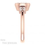 Oval Shaped Forever One Moissanite Engagement Ring #GTJ1071-oval-fo-r