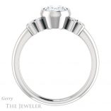 Oval Shaped Forever One Moissanite Engagement Ring #GTJ1071-oval-fo-w 2 Oval Shaped Forever One Moissanite Engagement Ring #GTJ1071-oval-fo-w