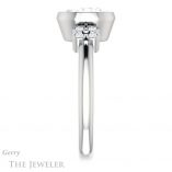 Oval Shaped Forever One Moissanite Engagement Ring #GTJ1071-oval-fo-w 3 Oval Shaped Forever One Moissanite Engagement Ring #GTJ1071-oval-fo-w
