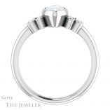 Pear Shaped Forever One Moissanite Engagement Ring #GTJ1071-pear-fb-w 2 Pear Shaped Forever Brilliant Moissanite Engagement Ring #GTJ1071-pear-fb-w