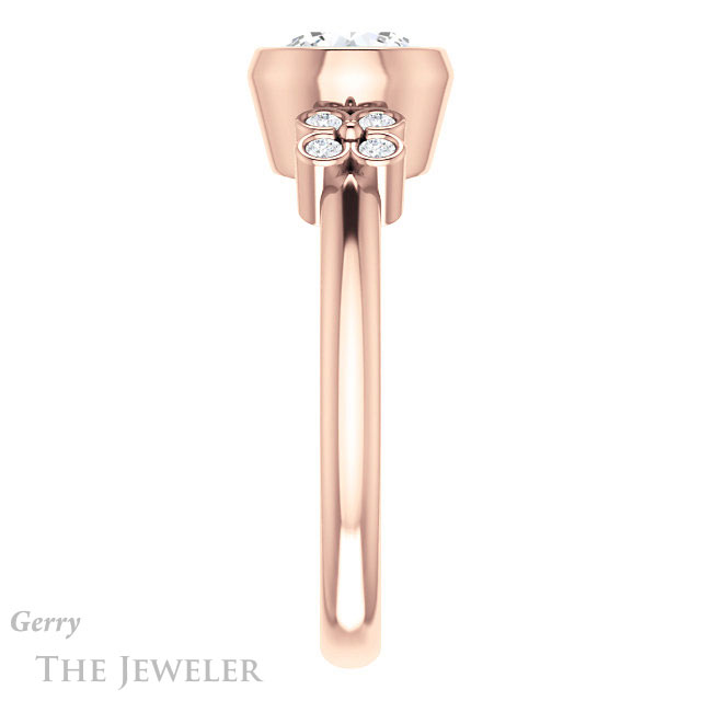 Round Cut Forever One Moissanite Engagement Ring #GTJ1071-round-fo-r 3 Round Cut Forever One Moissanite Engagement Ring #GTJ1071-round-fo-r