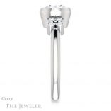 Round Cut Forever One Moissanite Engagement Ring #GTJ1071-round-fo-w 3 Round Cut Forever One Moissanite Engagement Ring #GTJ1071-round-fo-w