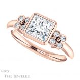 Princess Cut Forever One Moissanite Engagement Ring #GTJ1071-square-fo-r 5 Princess Cut Forever One Moissanite Engagement Ring #GTJ1071-square-fo-r