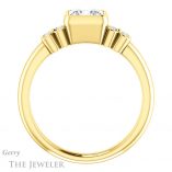 Princess Cut Forever One Moissanite Engagement Ring #GTJ1071-square-fo-y