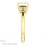Princess Cut Forever One Moissanite Engagement Ring #GTJ1071-square-fo-y