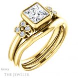 Princess Cut Forever One Moissanite Engagement Ring #GTJ1071-square-fo-y