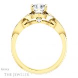 Cushion Cut Forever One Moissanite Engagement Ring #GTJ1072-cushion-fo-y 2 Cushion Cut Forever One Moissanite Engagement Ring #GTJ1072-cushion-fo-y