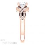 Princess Cut Forever One Moissanite Engagement Ring #GTJ1072-square-fo-r