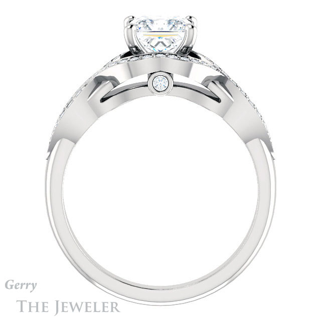 Princess Cut Forever One Moissanite Engagement Ring #GTJ1072-square-fo-w 2 Princess Cut Forever One Moissanite Engagement Ring #GTJ1072-square-fo-w