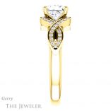 Princess Cut Forever One Moissanite Engagement Ring #GTJ1072-square-fo-y