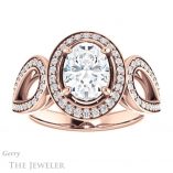 Oval Shaped Forever One Moissanite Engagement Ring #GTJ1073-oval-fo-r 1 Oval Shaped Forever One Moissanite Engagement Ring #GTJ1073-oval-fo-r