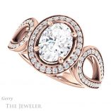 Oval Shaped Forever One Moissanite Engagement Ring #GTJ1073-oval-fo-r 5 Oval Shaped Forever One Moissanite Engagement Ring #GTJ1073-oval-fo-r