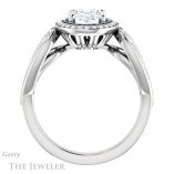 Oval Shaped Forever One Moissanite Engagement Ring #GTJ1073-oval-fo-w 2 Oval Shaped Forever One Moissanite Engagement Ring #GTJ1073-oval-fo-w