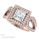 Princess Cut Forever One Moissanite Engagement Ring #GTJ1073-square-fo-r 5 Princess Cut Forever One Moissanite Engagement Ring #GTJ1073-square-fo-r