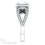 Princess Cut Forever One Moissanite Engagement Ring #GTJ1073-square-fo-w 3 Princess Cut Forever One Moissanite Engagement Ring #GTJ1073-square-fo-w