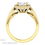 Princess Cut Forever One Moissanite Engagement Ring #GTJ1073-square-fo-y 2 Princess Cut Forever One Moissanite Engagement Ring #GTJ1073-square-fo-y