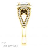 Princess Cut Forever One Moissanite Engagement Ring #GTJ1073-square-fo-y 3 Princess Cut Forever One Moissanite Engagement Ring #GTJ1073-square-fo-y