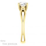 Cushion Cut Forever One Moissanite Engagement Ring #GTJ1075-cushion-fo-y 3 Cushion Cut Forever One Moissanite Engagement Ring #GTJ1075-cushion-fo-y