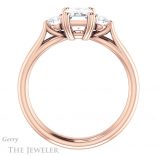 Emerald Cut Forever One Moissanite Engagement Ring #GTJ1075-emerald-fb-r 2 Emerald Cut Forever Brilliant Moissanite Engagement Ring #GTJ1075-emerald-fb-r
