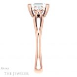 Emerald Cut Forever One Moissanite Engagement Ring #GTJ1075-emerald-fb-r 3 Emerald Cut Forever Brilliant Moissanite Engagement Ring #GTJ1075-emerald-fb-r