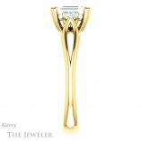Emerald Cut Forever Brilliant Moissanite Engagement Ring #GTJ1075-emerald-fb-y