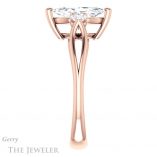 Marquise Cut Forever One Moissanite Engagement Ring #GTJ1075-marquise-fb-r 3 Marquise Cut Forever Brilliant Moissanite Engagement Ring #GTJ1075-marquise-fb-r