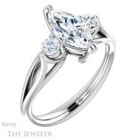 Marquise Cut Forever Brilliant Moissanite Engagement Ring #GTJ1075-marquise-fb-w