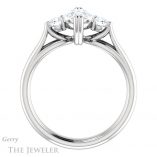 Marquise Cut Forever Brilliant Moissanite Engagement Ring #GTJ1075-marquise-fb-w