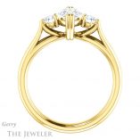 Marquise Cut Forever Brilliant Moissanite Engagement Ring #GTJ1075-marquise-fb-y