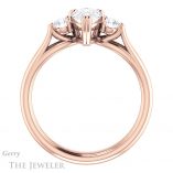 Pear Shaped Forever Brilliant Moissanite Engagement Ring #GTJ1075-pear-fb-r