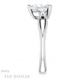 Pear Shaped Forever One Moissanite Engagement Ring #GTJ1075-pear-fb-w 3 Pear Shaped Forever Brilliant Moissanite Engagement Ring #GTJ1075-pear-fb-w