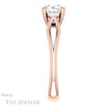 Round Cut Forever One Moissanite Engagement Ring #GTJ1075-round-fo-r 3 Round Cut Forever One Moissanite Engagement Ring #GTJ1075-round-fo-r