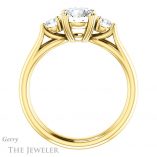 Round Cut Forever One Moissanite Engagement Ring #GTJ1075-round-fo-y 2 Round Cut Forever One Moissanite Engagement Ring #GTJ1075-round-fo-y